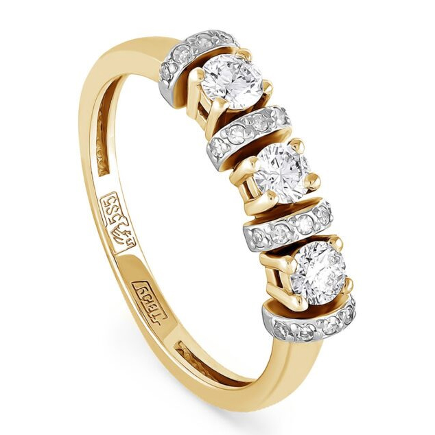 Кольцо, золото, бриллиант, 11-2875-1000